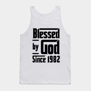 Blessed By God Since 1982 41st Birthday Tank Top